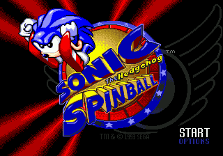 Sonic Spinball Title Screen